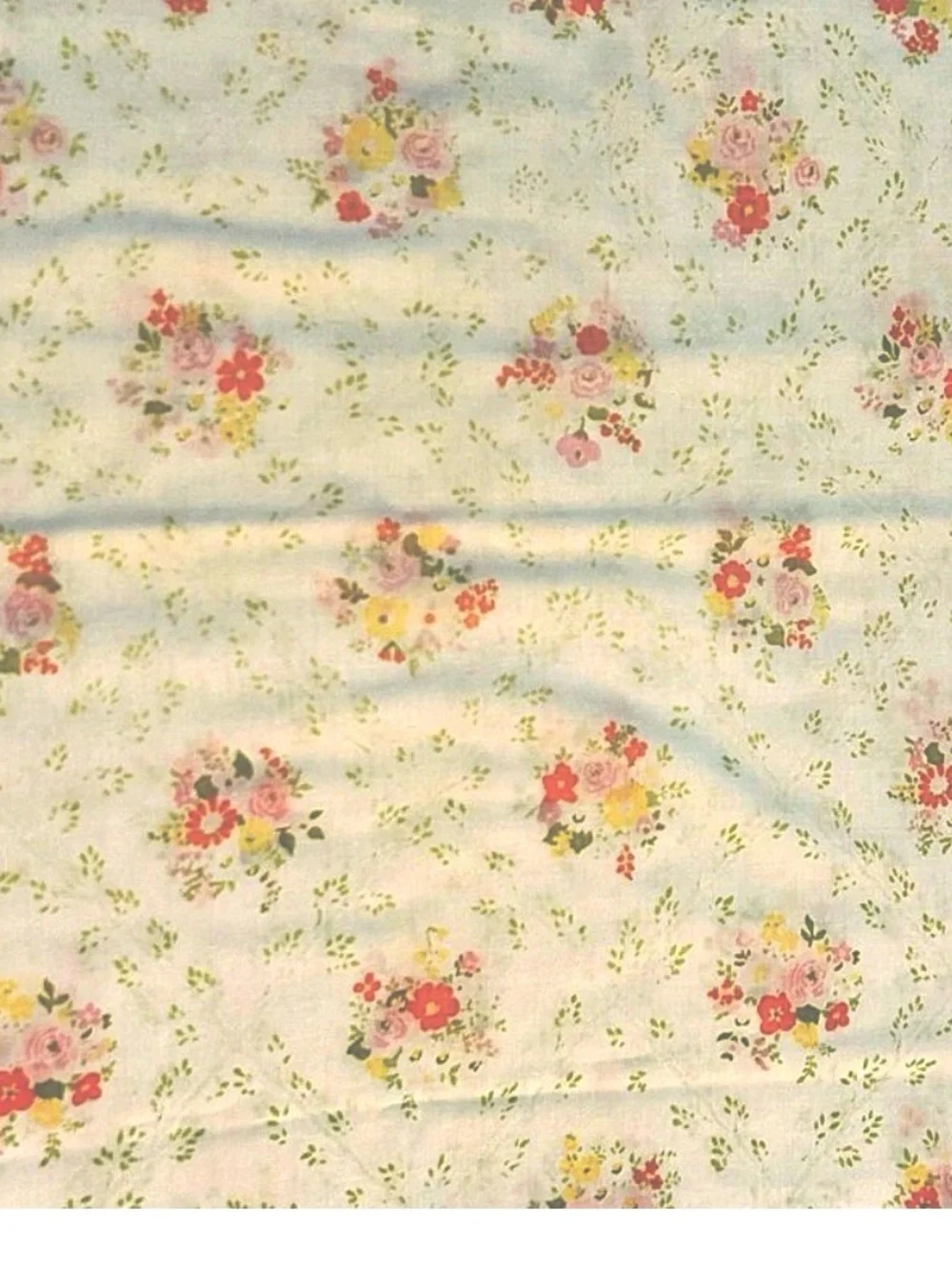 Vintage Floral Cotton Pillow Case set of two Queen size